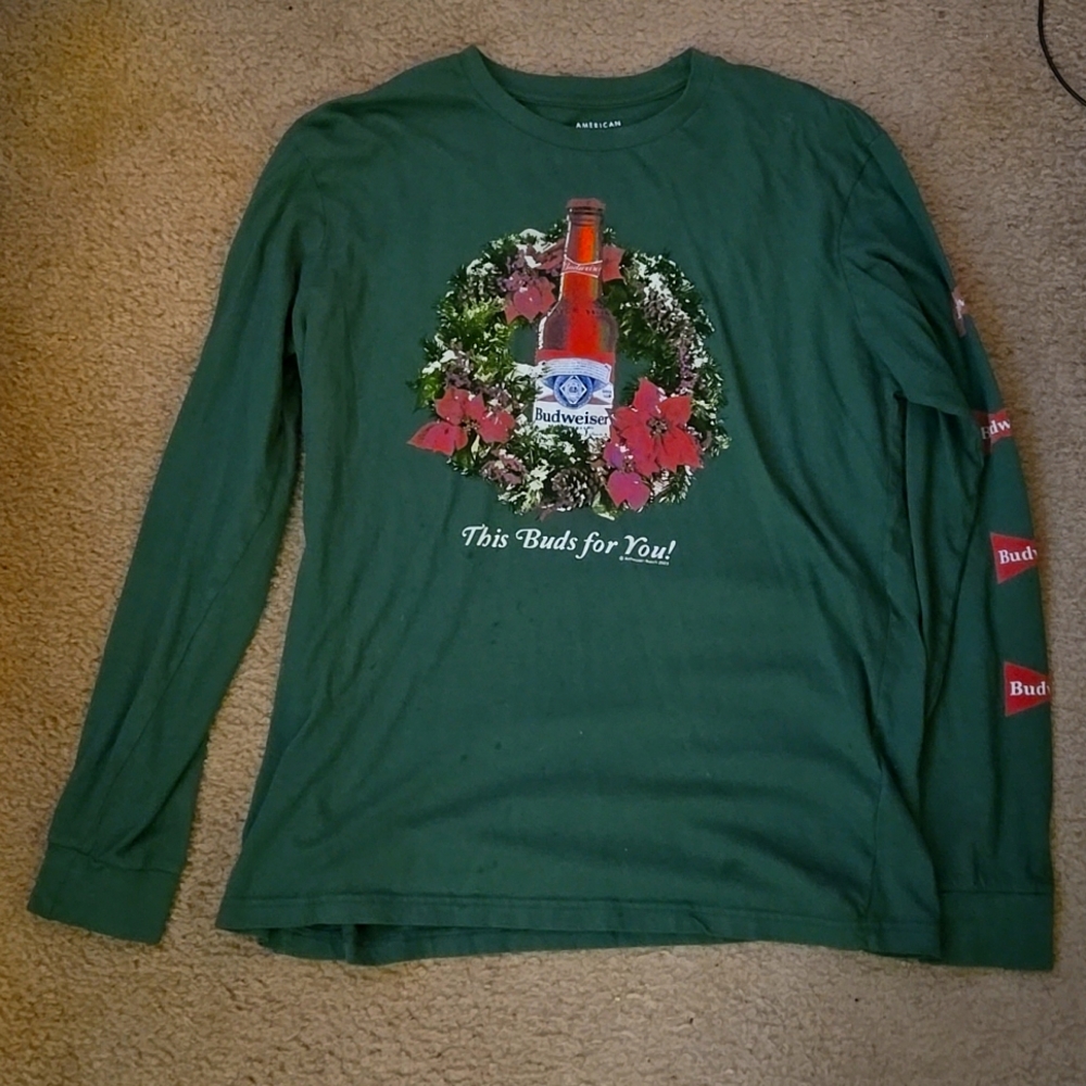 Budweiser American eagle long sleeve soft tea size medium